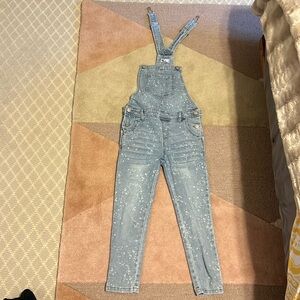 Girls Epic Threads faded Jean overalls
